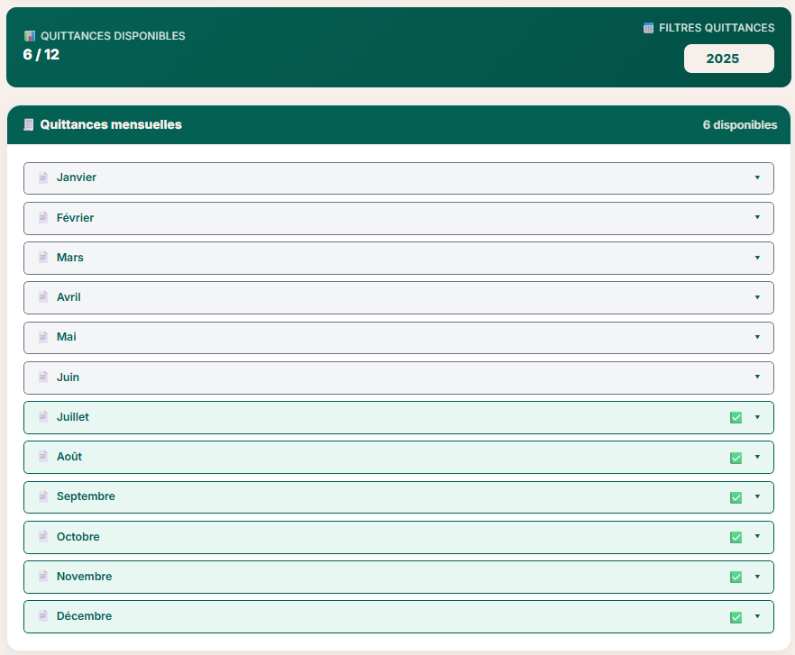 Parcours comptable Keymojo étape 4 : quittances et factures accessibles